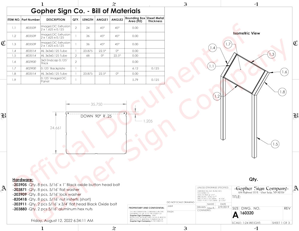 36X24 Cantilever Style Interpretive Sign Mt 1 - Gopher Sign Company