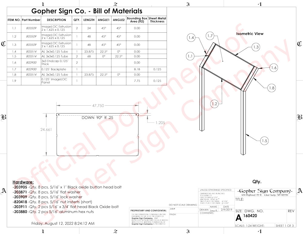 48X24 Cantilever Style Interpretive Sign Mt 1 - Gopher Sign Company