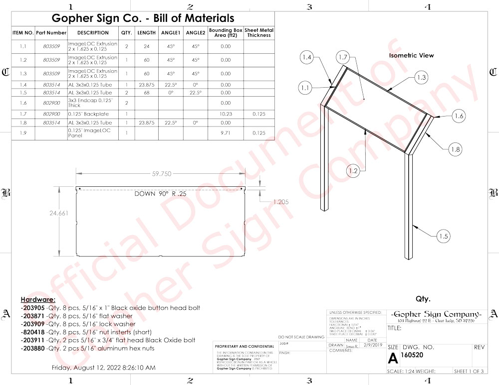 60X24 Cantilever Style Interpretive Sign Mt 1 - Gopher Sign Company