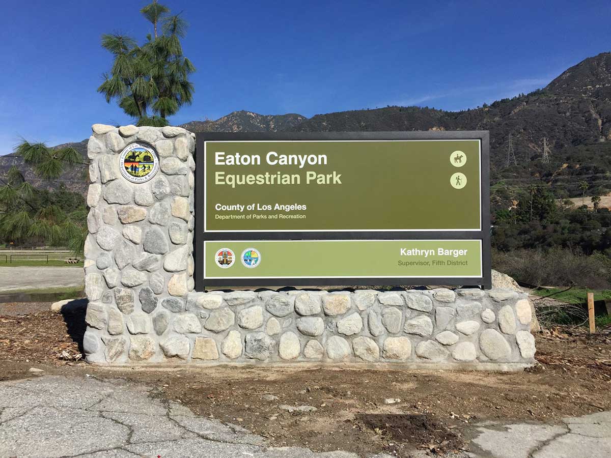Eaton Canyon Equestrian Park - Gopher Sign Company